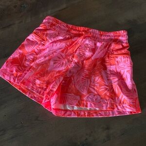 Girls floral print athletic shorts